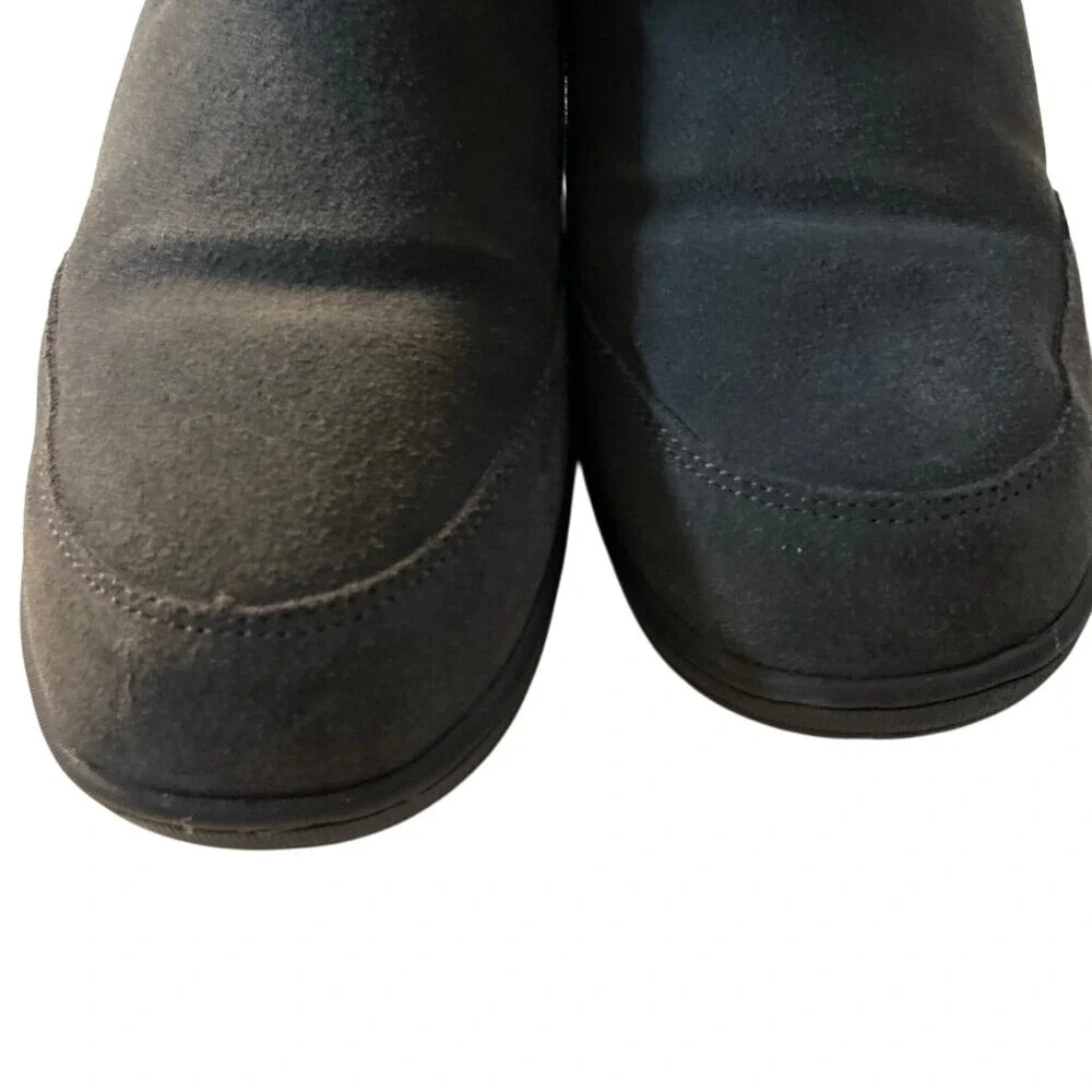 BEARPAW Women's Emma Tall Classic Suede Slip On Boot-Charcoal Grey‎  9M